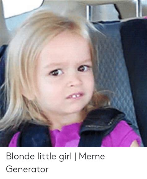 blonde girl meme face.